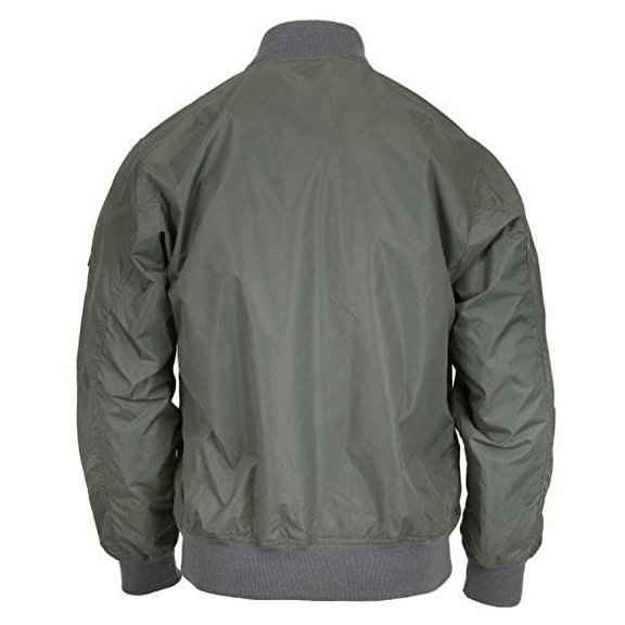 Rothco 16498 Lightweight Enhanced Nylon MA-1 Flight Jacket, Sage Green - 3XL