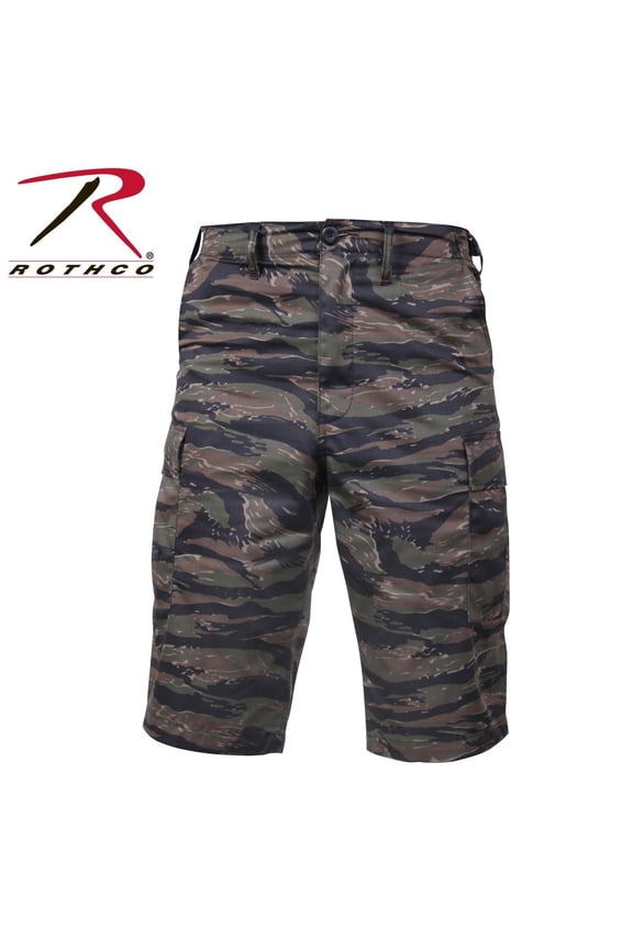 Tiger Stripe Long BDU Shorts - 7867
