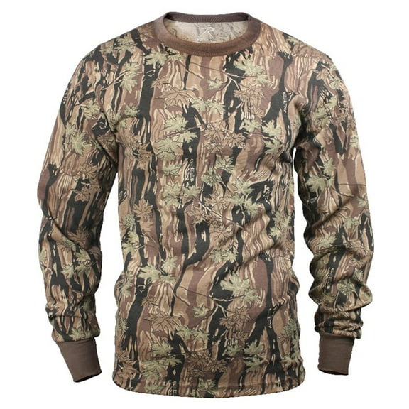 Rothco Long Sleeve Camo T-Shirt,Smokey Branch Camo