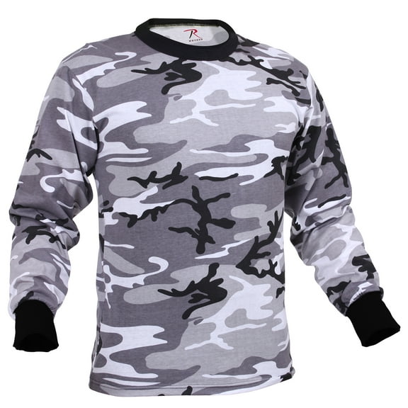 Rothco Long Sleeve Color Camo T-Shirt,City Camo