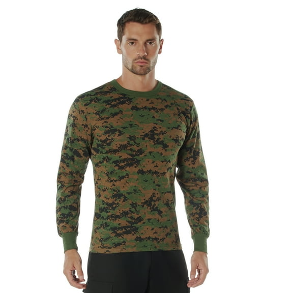 Rothco Long Sleeve Digital Camo T-Shirt, S