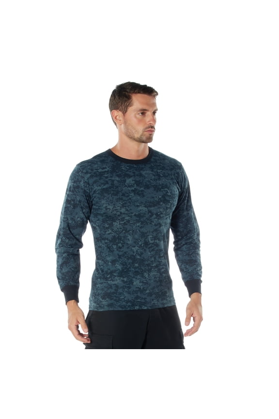 Long Sleeve Digital Camo T-Shirt, XL