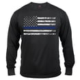 thumbnail image 1 of Rothco Long Sleeve Thin Blue Line T-Shirt,L, 1 of 3