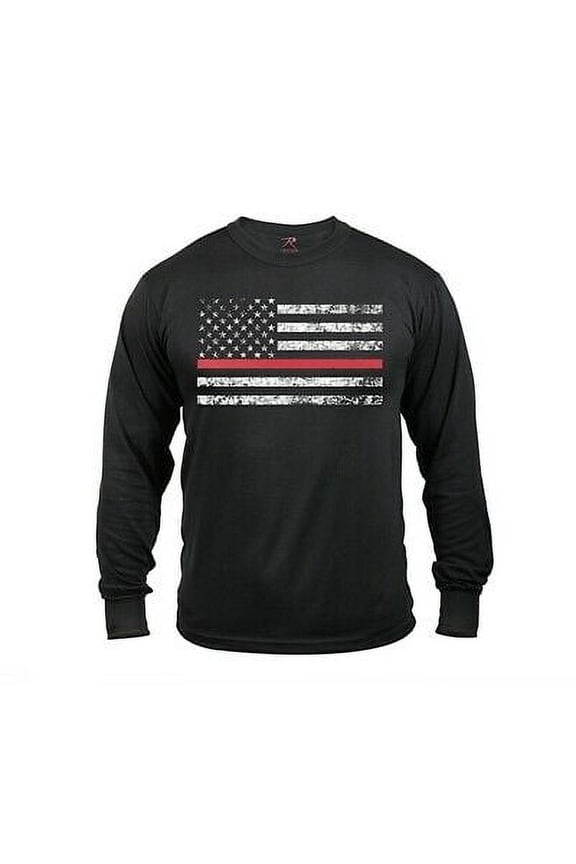 17264 Thin Red Line Long Sleeve T-Shirt - 2XL