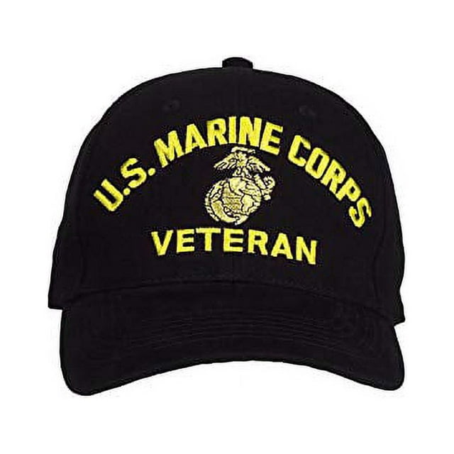 Rothco U.S. Marine Corps Veteran Hat Black 9266 - Walmart.com