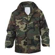 Rothco M-65 Field Jacket, Woodland Camo, 7XL