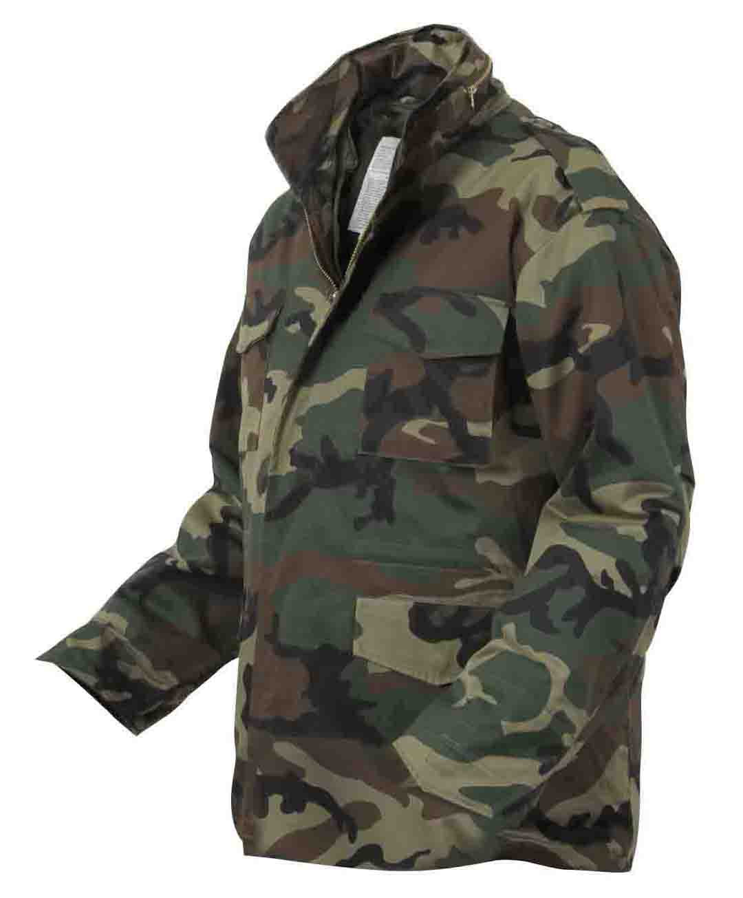 Rothco M65 Field Jacket, Woodland Camo, L