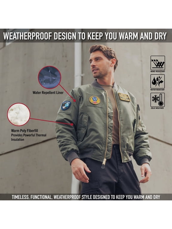 MA-1 Flight Jacket with Patches
