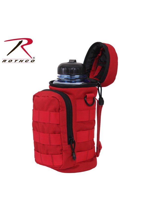 MOLLE Compatible Water Bottle Pouch Red