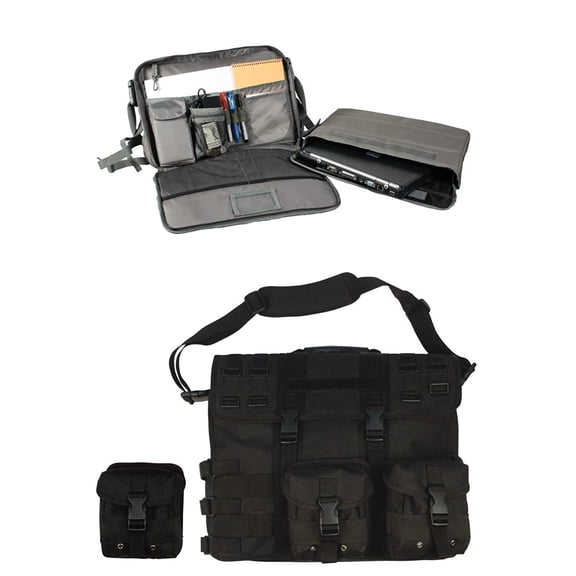 Rothco MOLLE Tactical Laptop Briefcase, Black
