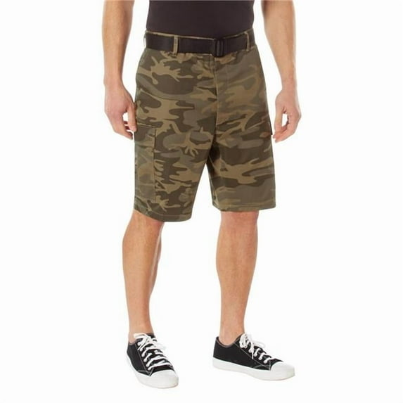 Rothco 23523 Men Camo Battle Dress Uniform Shorts, Coyote Camo - Large