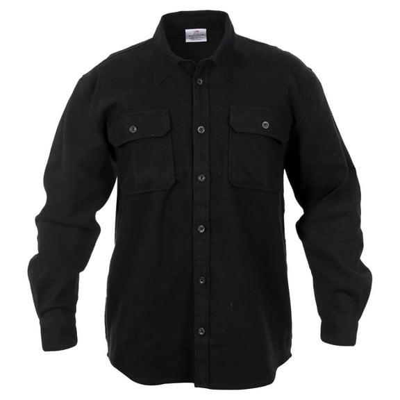 Rothco Heavy Weight Solid Flannel Shirt