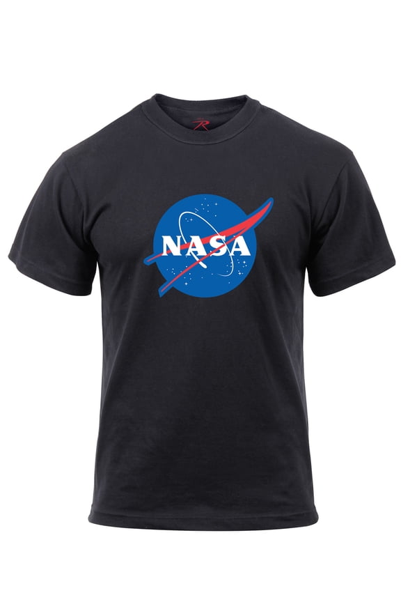 Men's Nasa Logo Short Sleeve Tee, Black, Medium