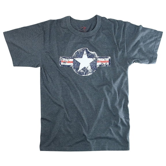 Rothco 7203 Men Vintage Air Corps Short Sleeve T-Shirt, Blue - Medium