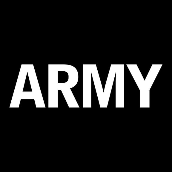 Rothco Military Clear with White Vinyl Window 6 X 6 Decal, Army