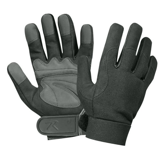 Rothco Military Mechanics Gloves - Black, Medium