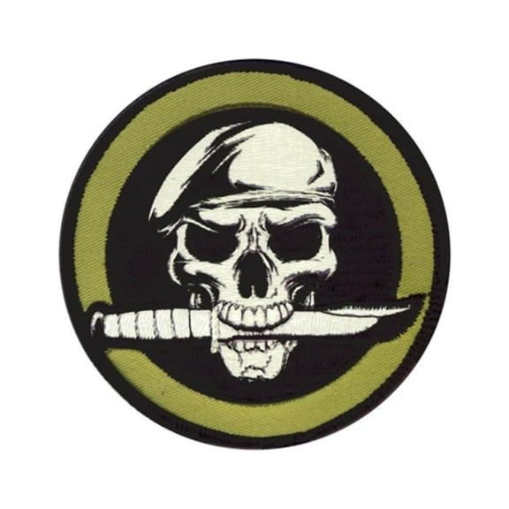 Rothco Military Skull/Knife 3.25" Patch