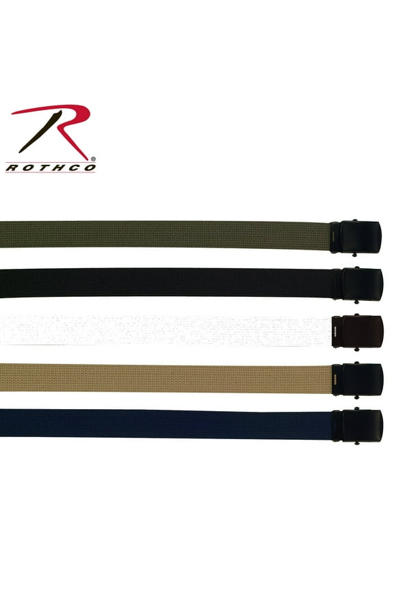 Military Web Belts With Black Buckle