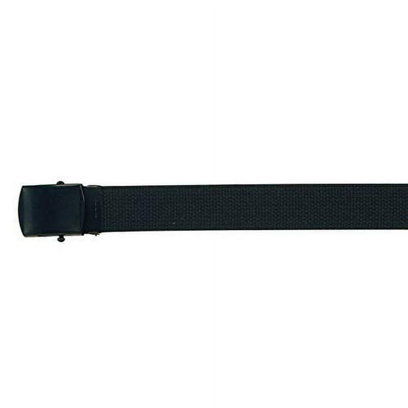 +ROTHCO 54'' WEB BELT W/ BLACK BUCKLE - BLK