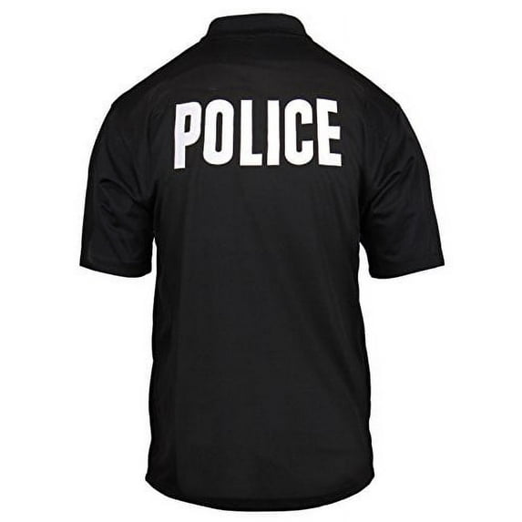 Rothco Moisture Wicking Public Safety Polo Shirt, Emblem : Police, Large