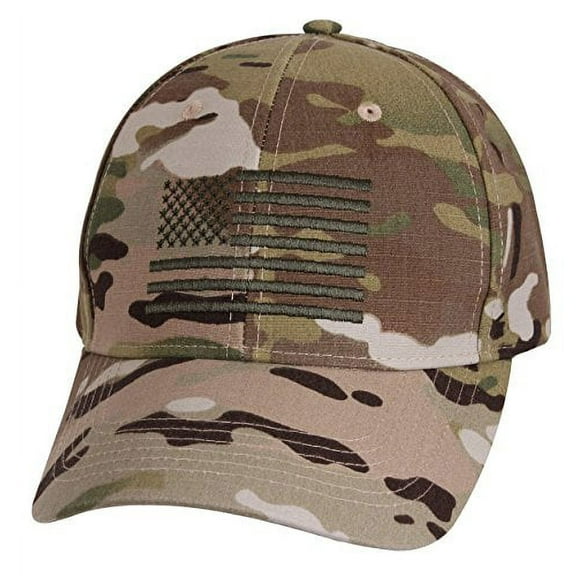 Rothco 16019 U.S. Flag Low Profile Cap, MultiCam