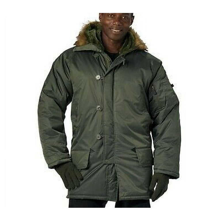 Rothco Winter Weatherproof Insulated N-3B Parka Jacket, Sage Green
