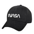 thumbnail image 1 of Rothco NASA Worm Logo Low Profile Cap Black 3799, 1 of 2