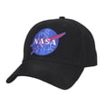 thumbnail image 1 of Rothco Nasa Logo Supreme Low Profile Cap, Black, One-Size, 1 of 2