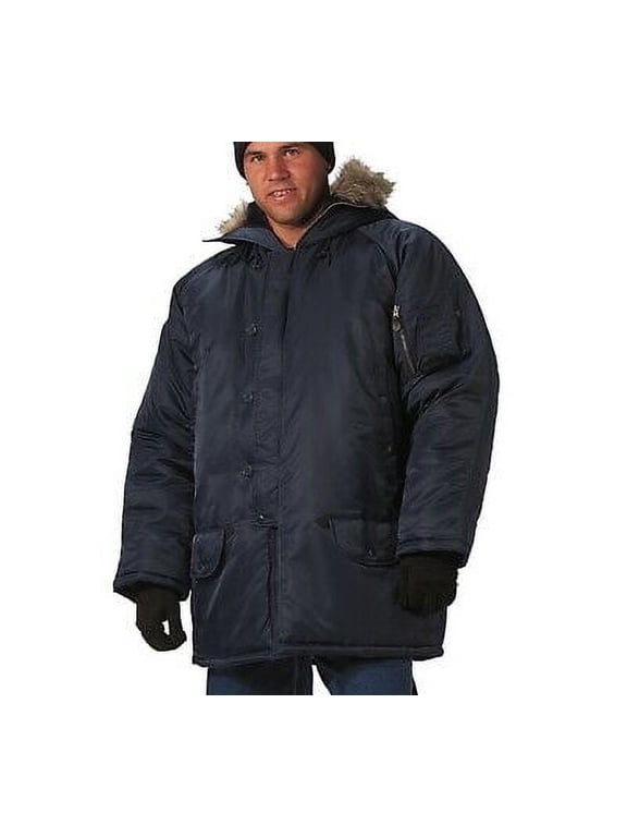 10934 Men N-3B Parka Military Jackets, Navy Blue - Small
