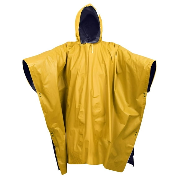 Rothco 2403 Reversible PVC Poncho, Blue - One Size