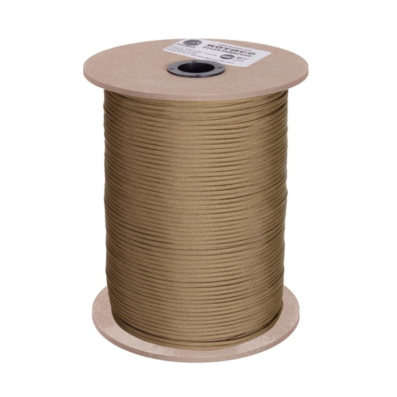 Rothco Nylon Paracord 550lb 1000 Ft Spool, Coyote Brown, -CoyoteBrown