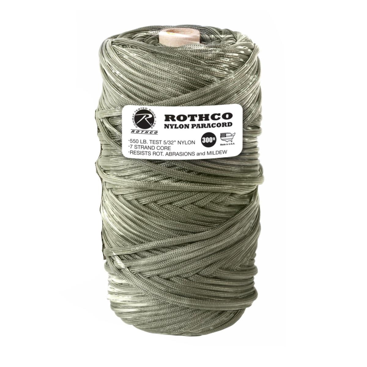 Rothco Paracord In Poliestere, 100 Piedi (30 Metri), Colore Arancione Sicurezza, Per Esterno E Sopravvivenza - 3
