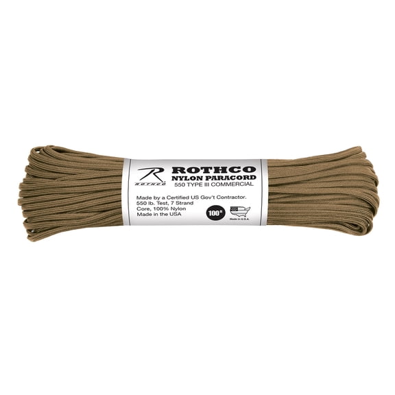 Rothco Nylon Paracord Type III 550 LB