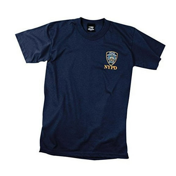 Rothco 7224 Men Officially Licensed NYPD Emblem Short Sleeve T-Shirt, Navy Blue - Extra Large