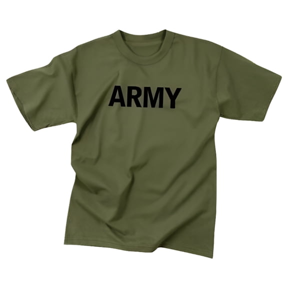 Rothco 5896 Olive Drab Military Physical Training Short Sleeve T-Shirt - Army - 2XL