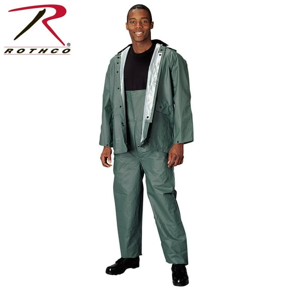 Rothco Olive Drab P V C Rainsuit, Small