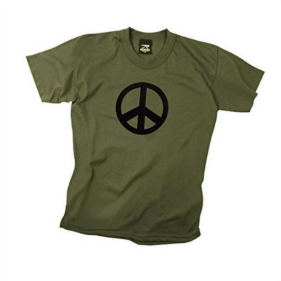 Rothco 5849 Men Peace Short Sleeve T-Shirt - Extra Large
