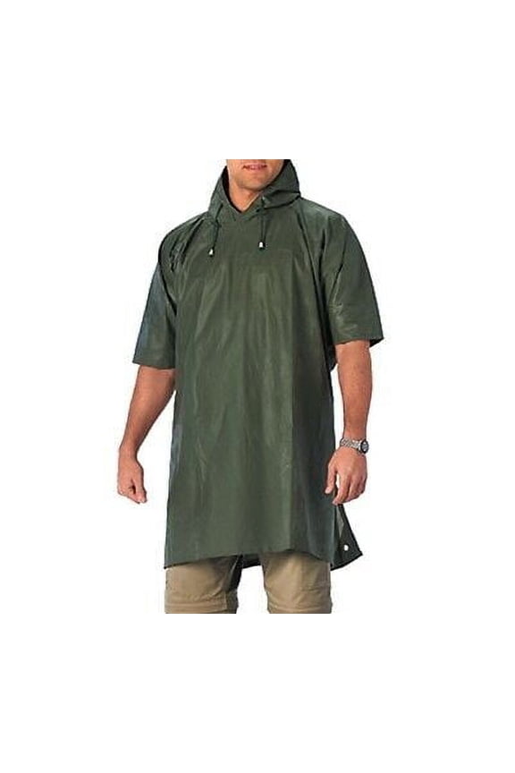 Olive Drab Rubber Poncho - 3636