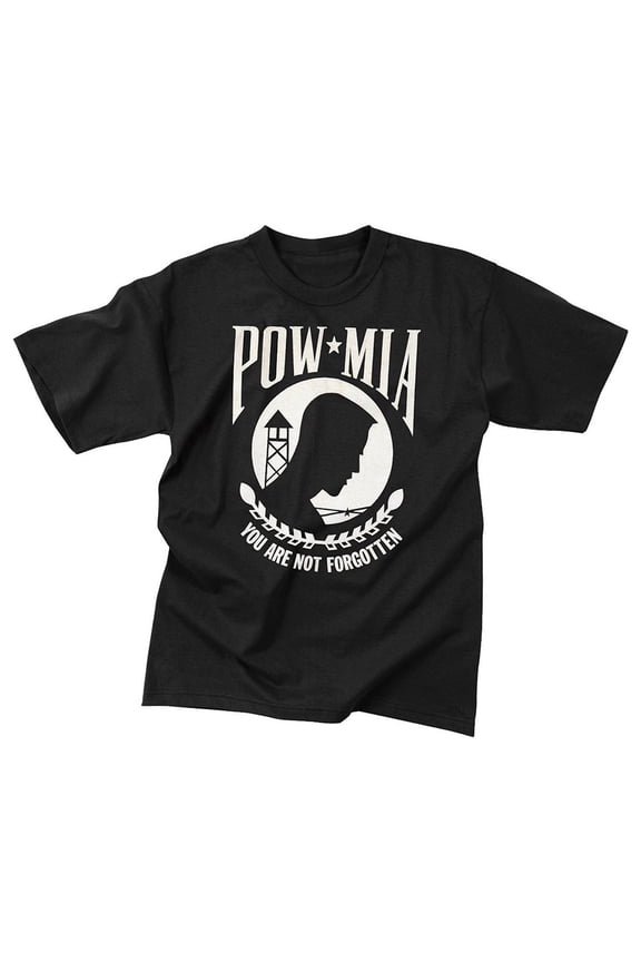 POW/MIA T-Shirt - Black, 2X-Large