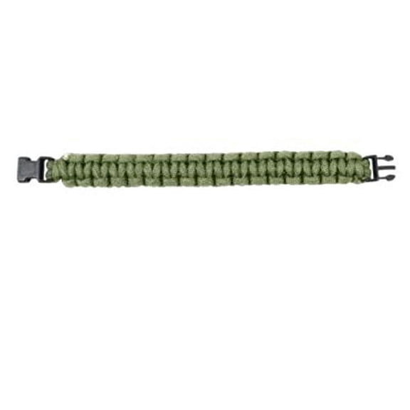 Military Survival Paracord Bracelet (9", Black)