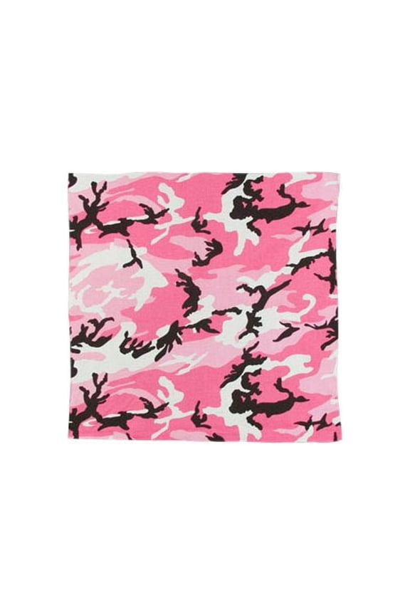 Pink Camo Bandana, Pink Camo, One-Size