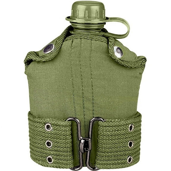 Rothco Plastic Flask 1 Quart Canteen, Olive Drab