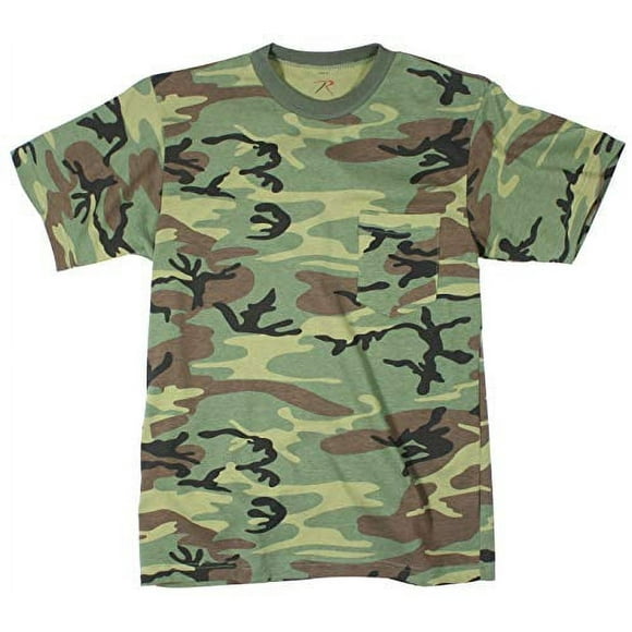 Rothco Pocket Classic Woodland Camo T-Shirt XXLarge