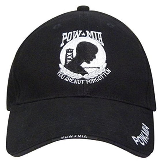 Rothco Pow Mia Deluxe Low Profile Cap, Black