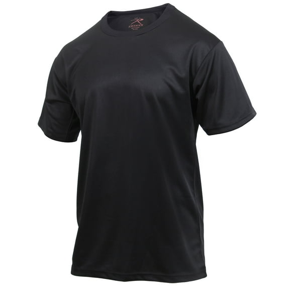 Rothco Quick Dry Moisture Wicking T-Shirt, Black, 3XL