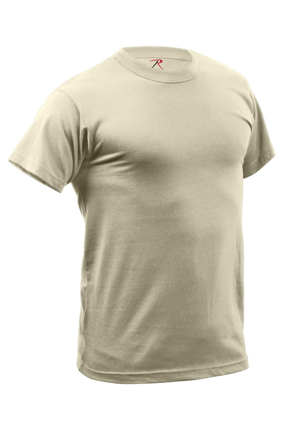 Quick Dry Moisture Wicking T-Shirt, Desert Tan, M