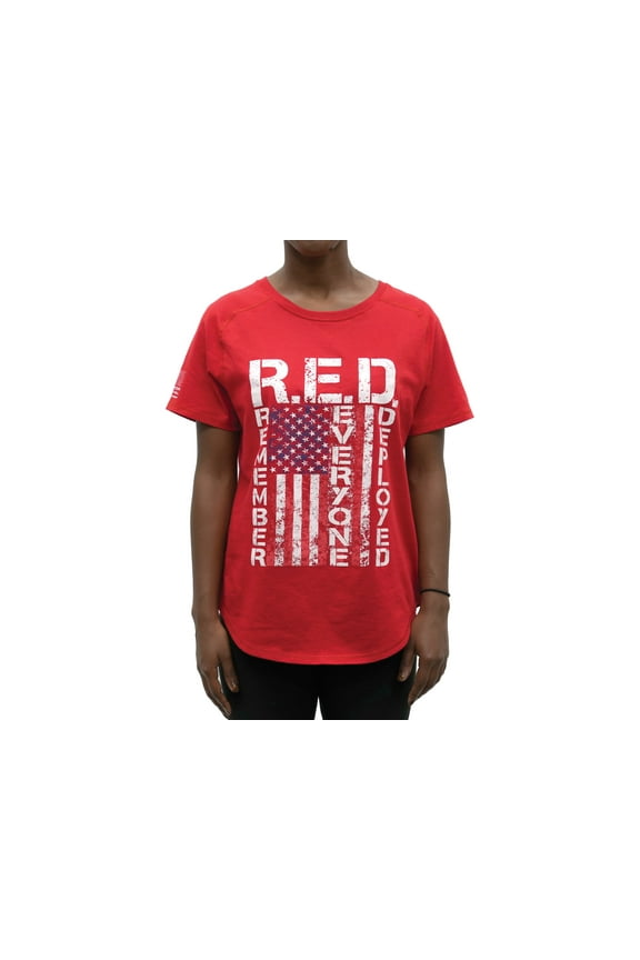 R.E.D. Remember Everyone Deployed T-Shirt - Women's, Red, Small