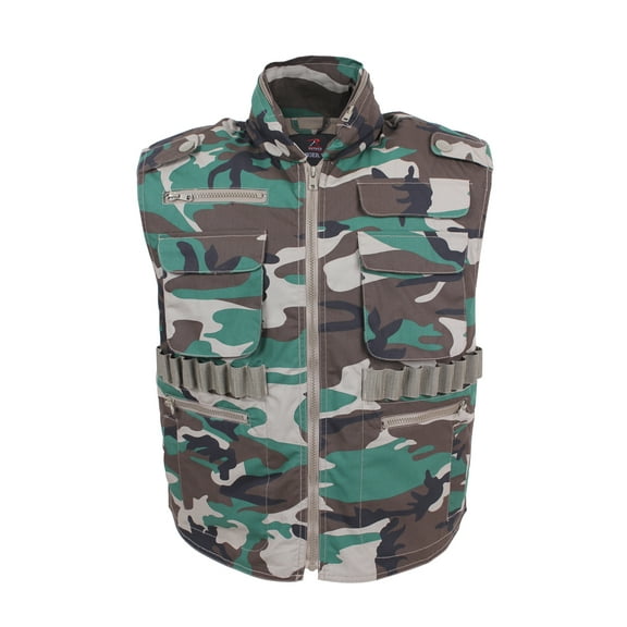 Rothco Ranger Vests, Woodland Camo, L, 6555-WoodlandCamo-L