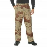 Rothco Relaxed Fit Zipper Fly BDU Pants,6-Color Desert Camo