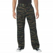 Rothco Relaxed Fit Zipper Fly BDU Pants,Tiger Stripe Camo